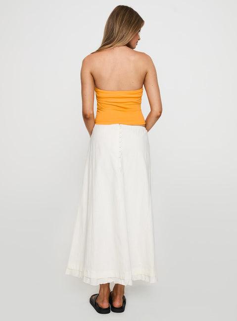 Empress Of Love Maxi Skirt White Product Image
