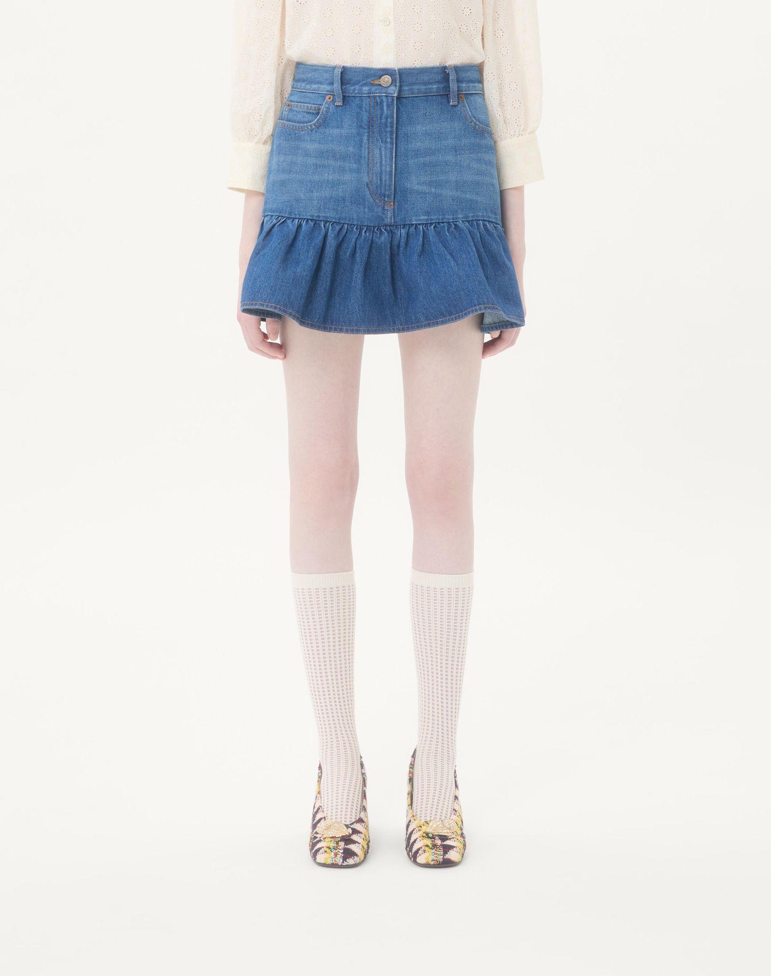 Denim Mini Skirt  Product Image