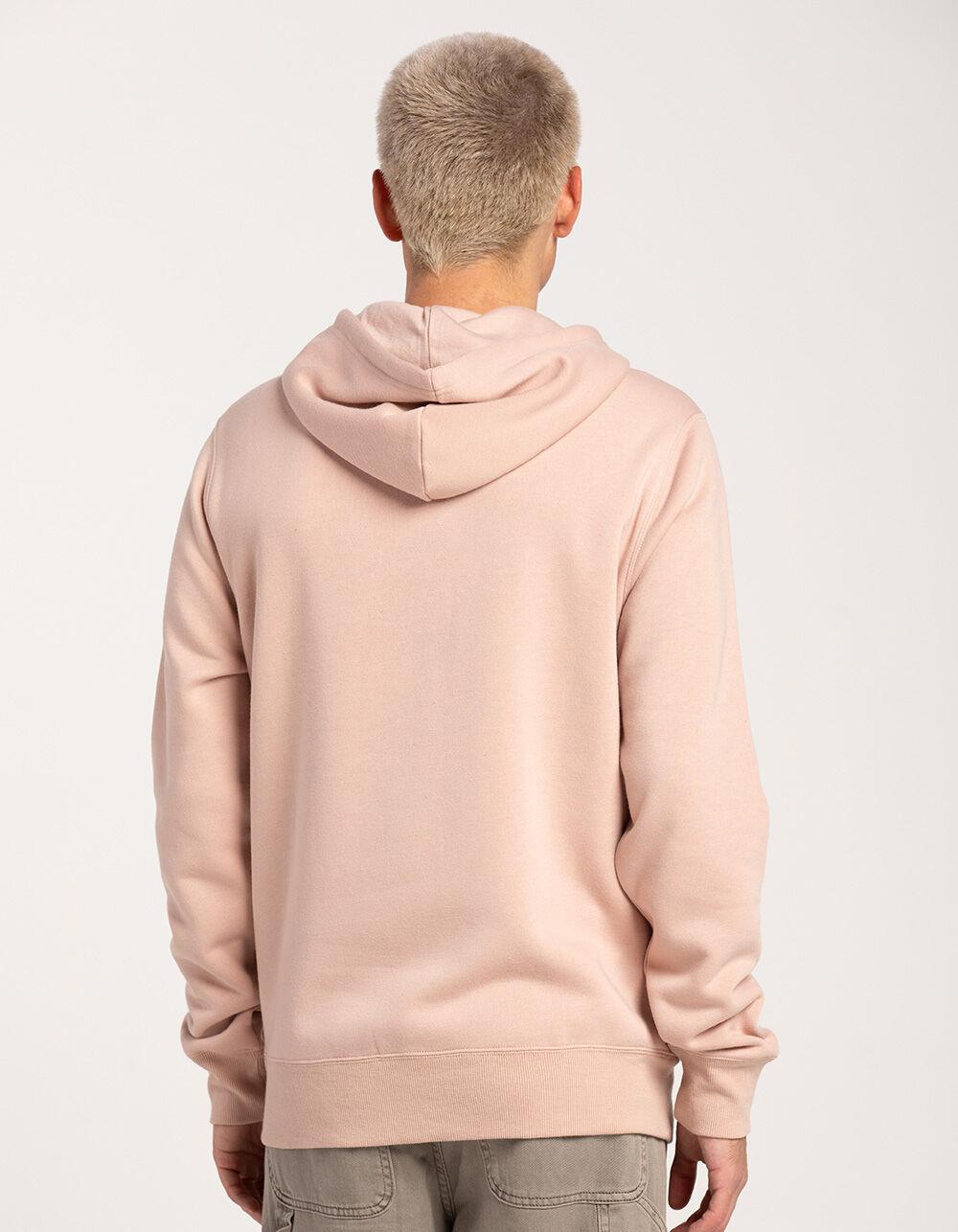 RSQ Mens Pullover Fleece Hoodie - DUSTY PINK Product Image