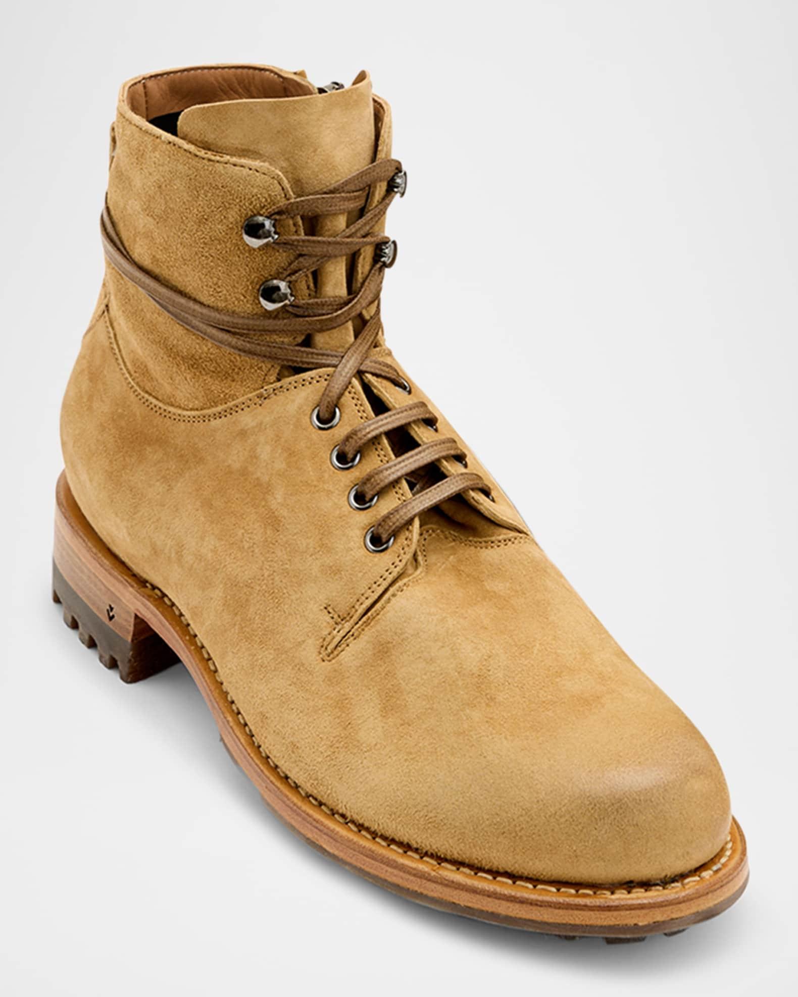 Men's Moto Suede Work Boots Product Image