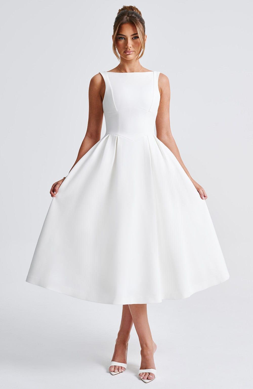 Clarabella Midi Dress - Ivory Product Image