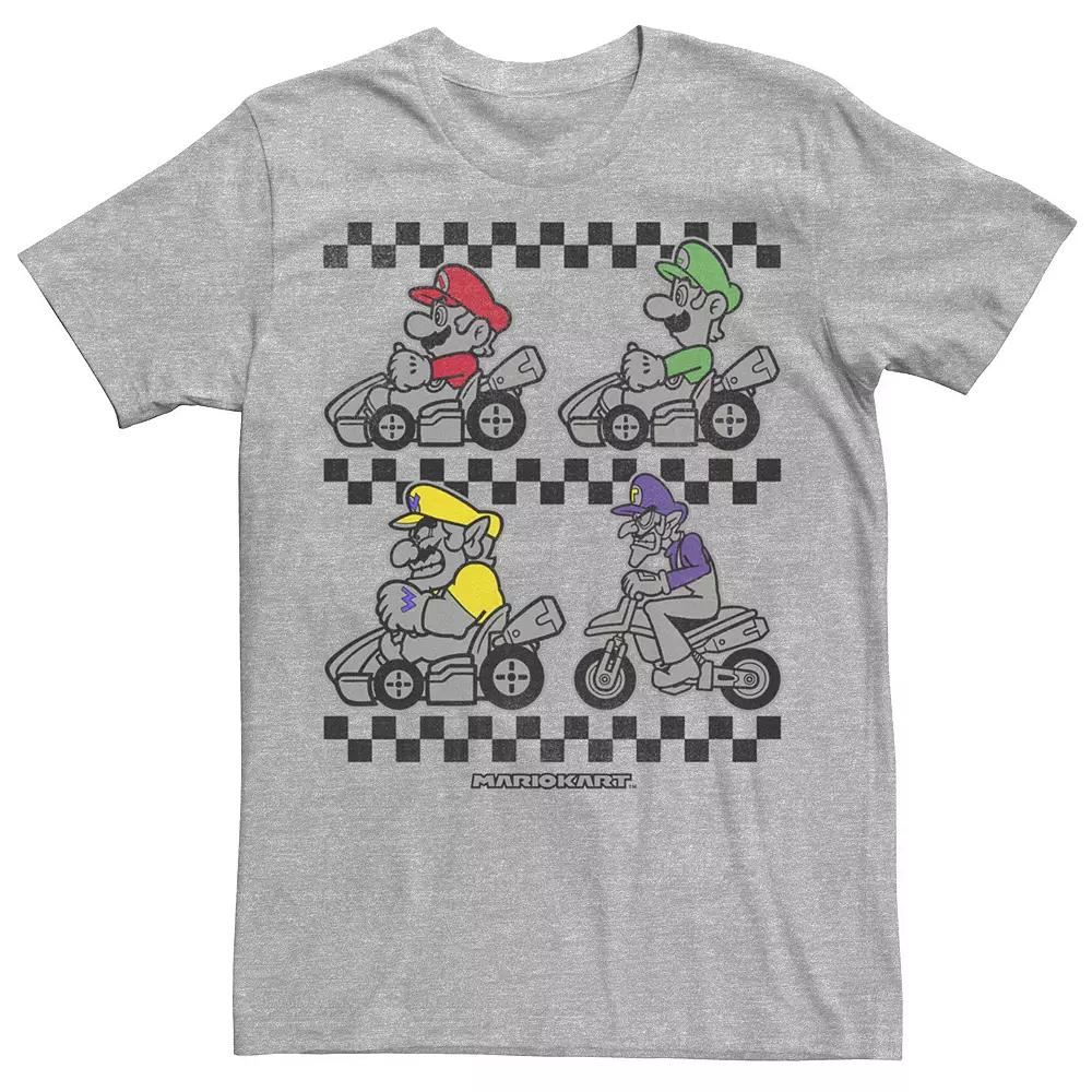 Men's Super Mario Bros. Color Pop Portrait Grid Tee,  Product Image