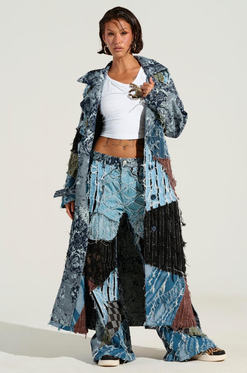 RONNY PATCHWORK TRENCH Product Image