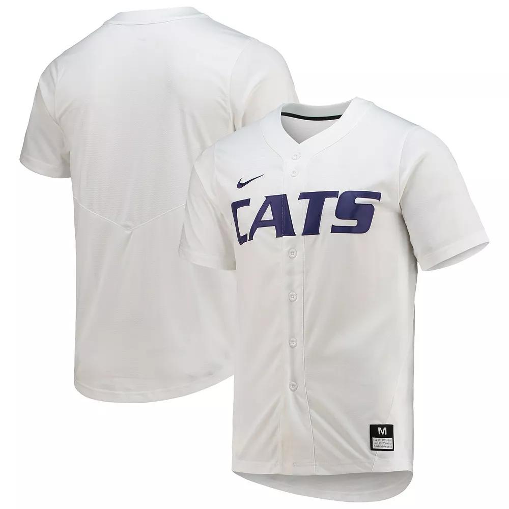Men's Nike White Kansas State Wildcats Replica Baseball Jersey,  Product Image