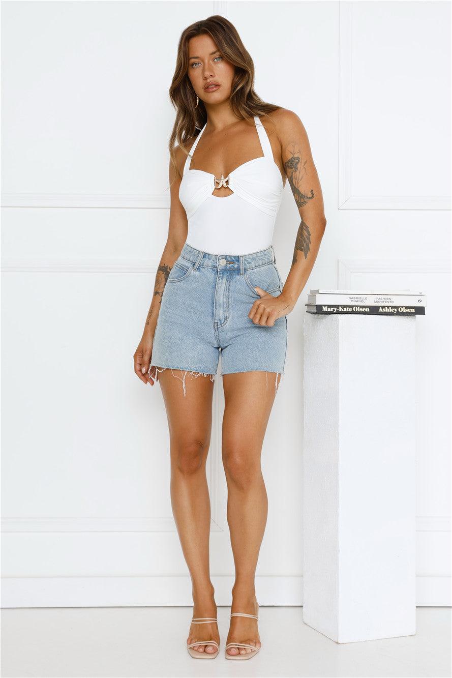 Starfish Beauty Halter Top White Product Image