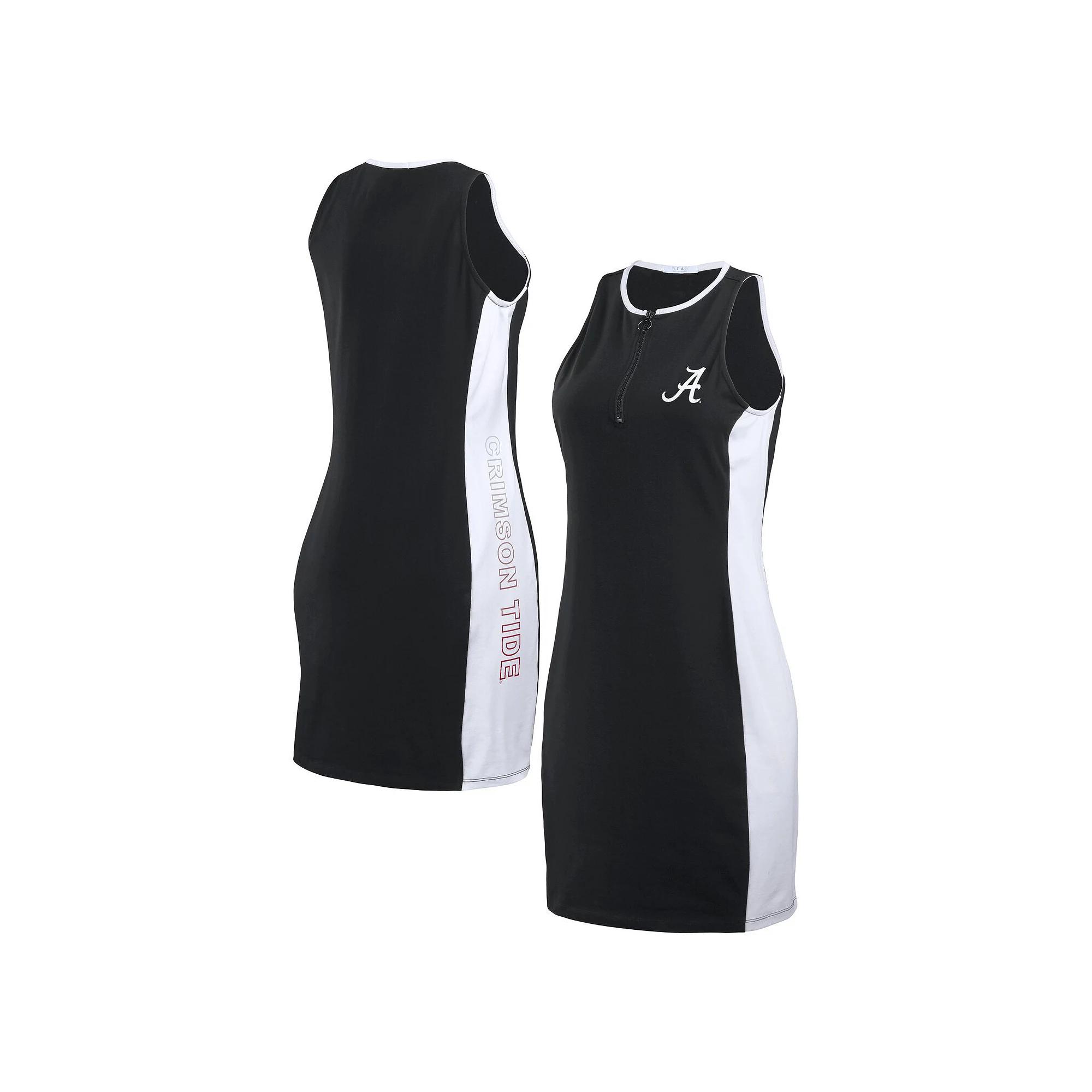 Women's WEAR by Erin Andrews Black Miami Dolphins Bodyframing Tank Dress,  Product Image