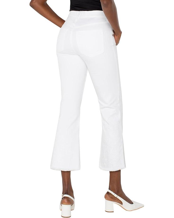 Hannah Crop Flare Jean 25.5in Inseam in White Product Image