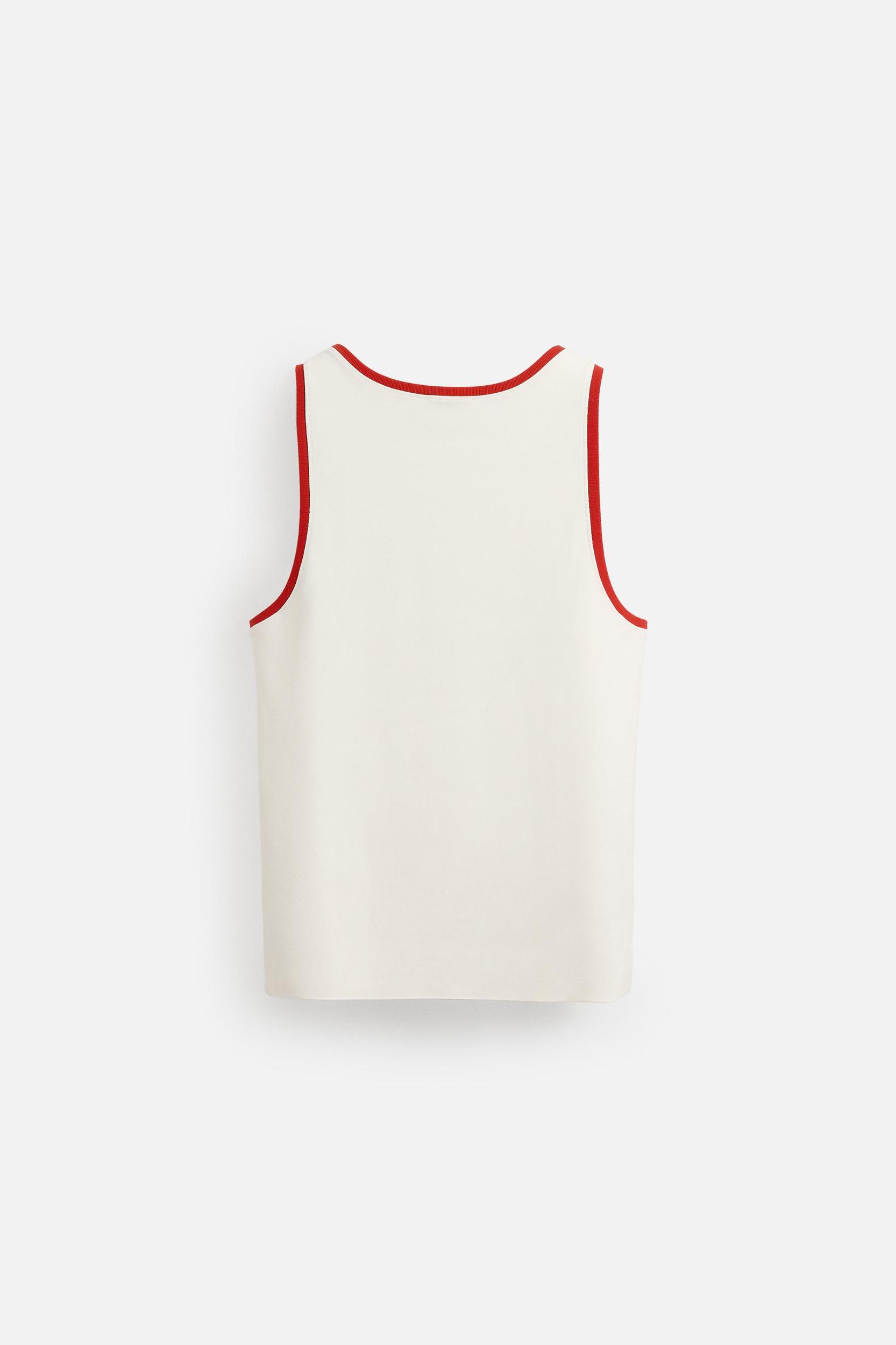 CONTRAST RIB TANK TOP Product Image