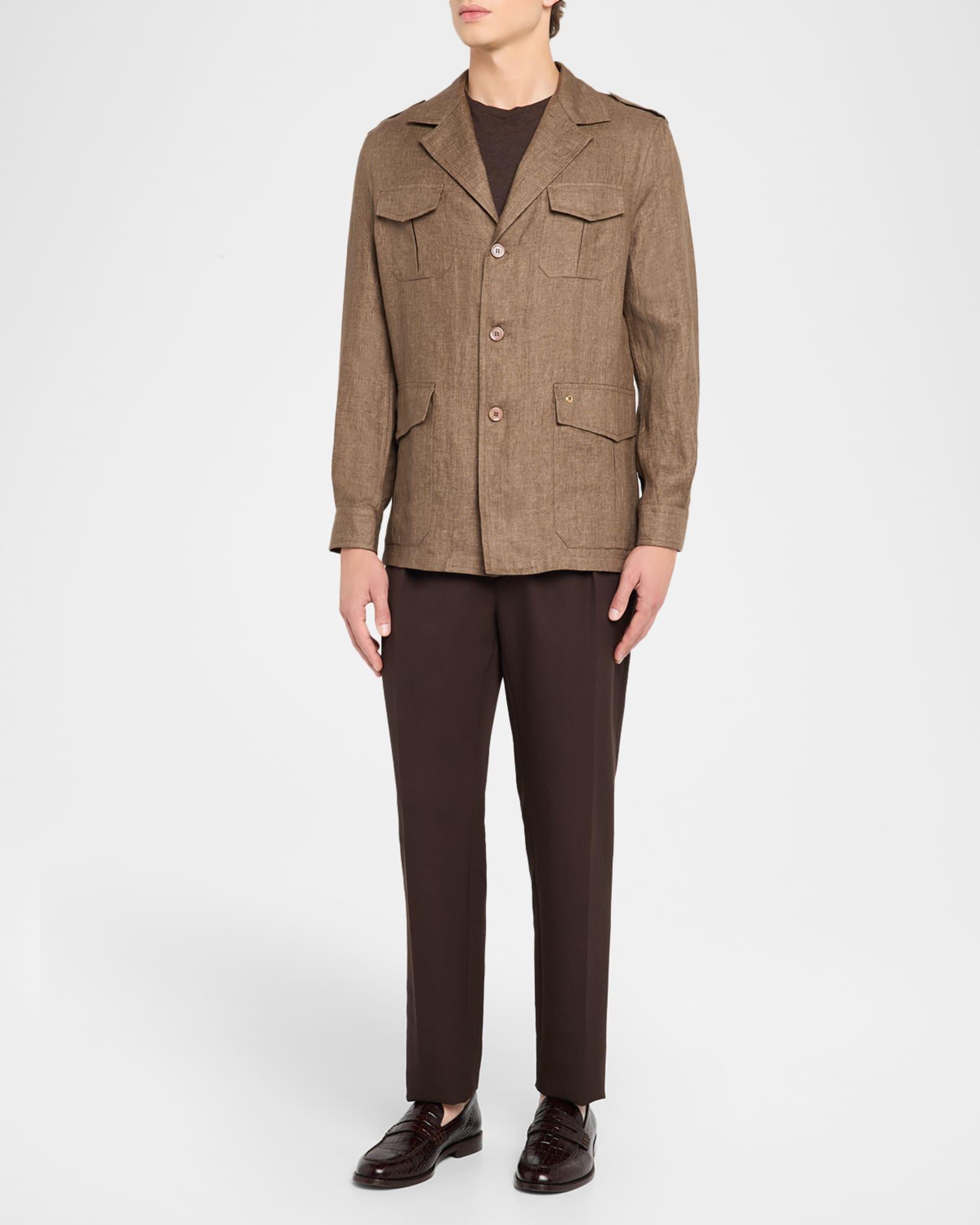 Men's Sahara Linen Safari Jacket Product Image