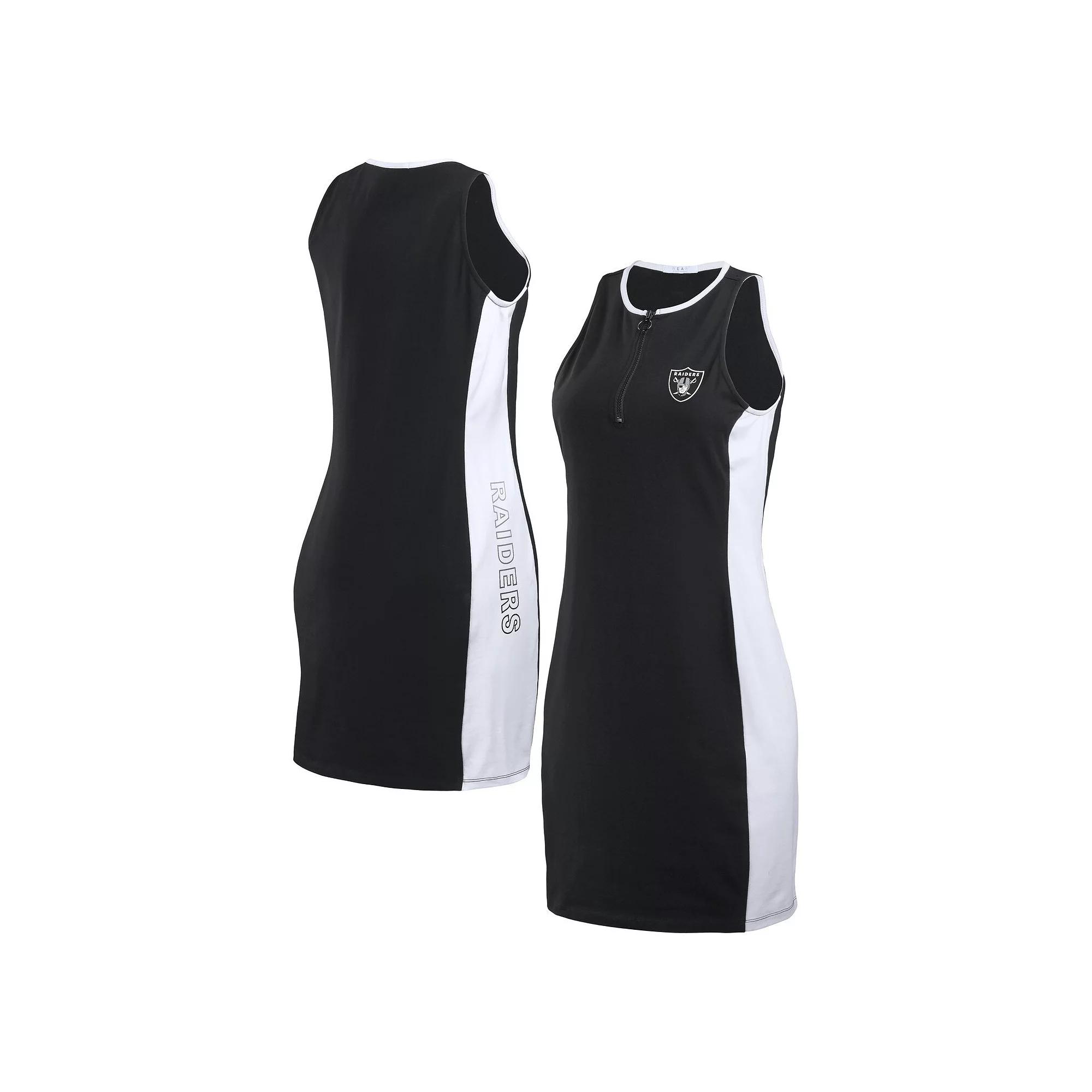 Women's WEAR by Erin Andrews Black Miami Dolphins Bodyframing Tank Dress,  Product Image