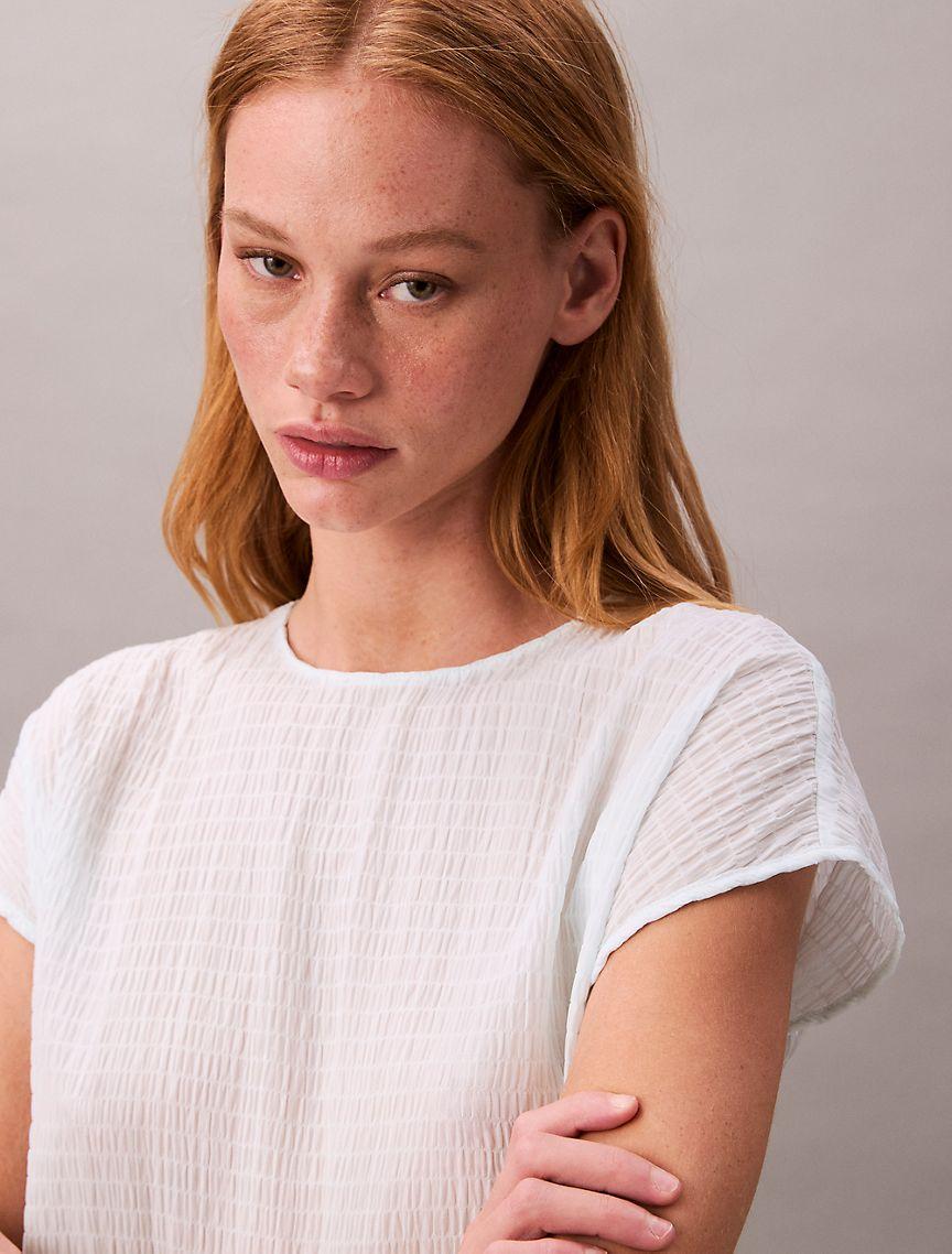 Smocked Relaxed T-Shirt  Product Image