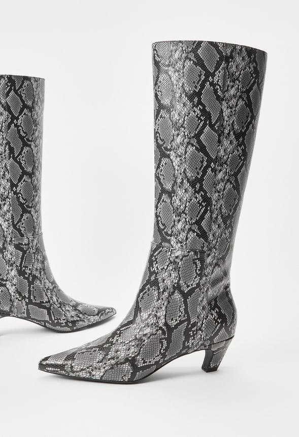 JustFab Margaux Platform Loafer Pump Womens Black/ White Size 8.5 Product Image