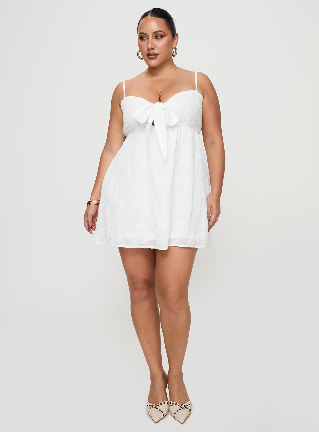 Granno Mini Dress White Curve Product Image