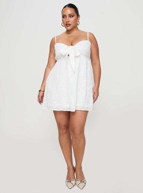 Granno Mini Dress White Curve Product Image