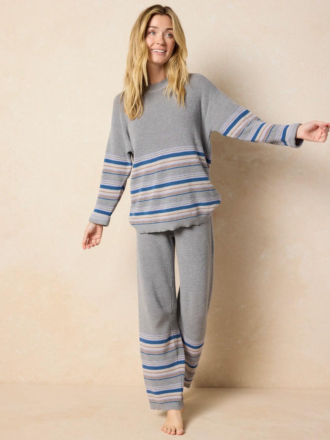 Lounge & Go Striped Cotton Set Product Image