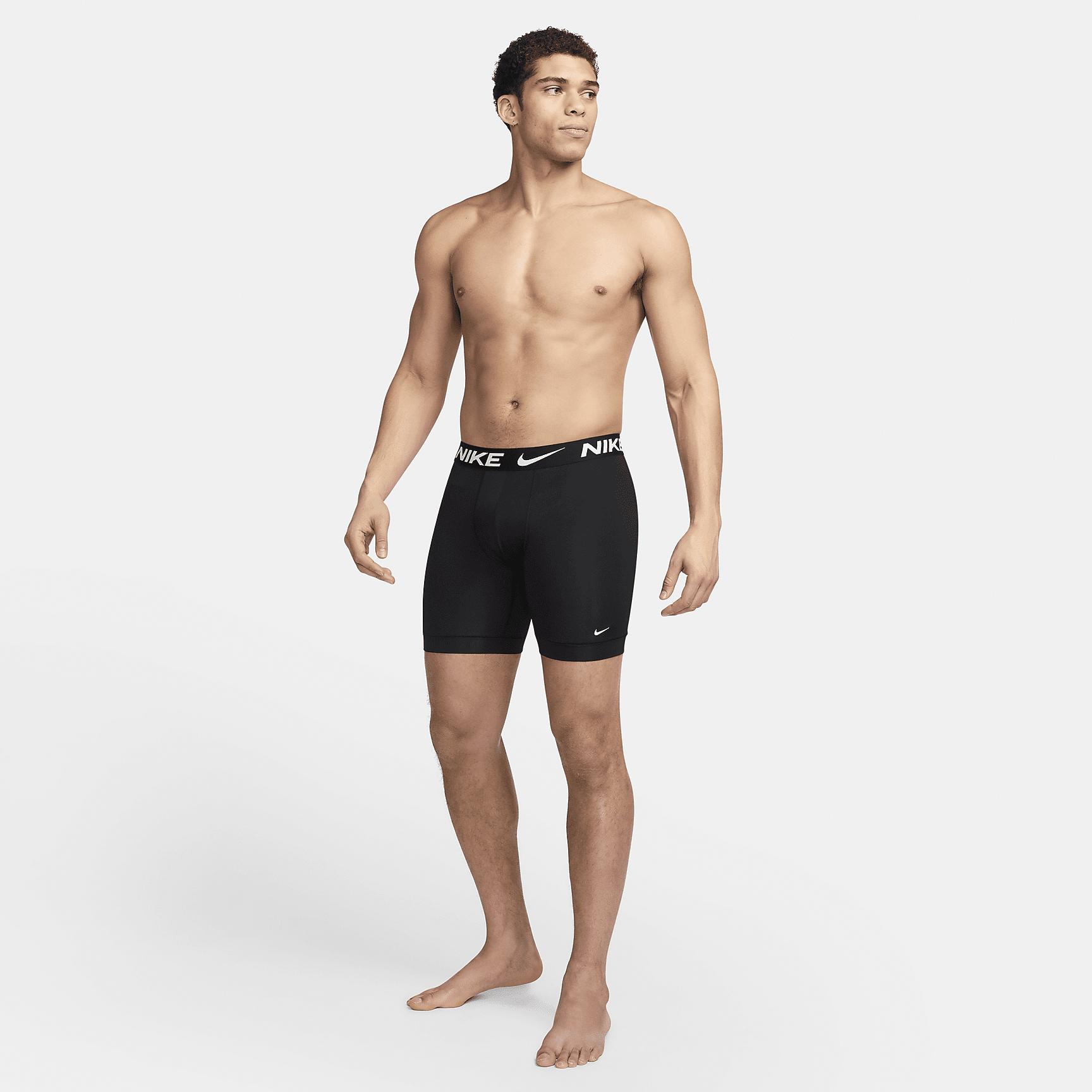 Nike Mens Dri-FIT Essential Micro Long Boxer Briefs (3-Pack) | KE1158-001 Product Image