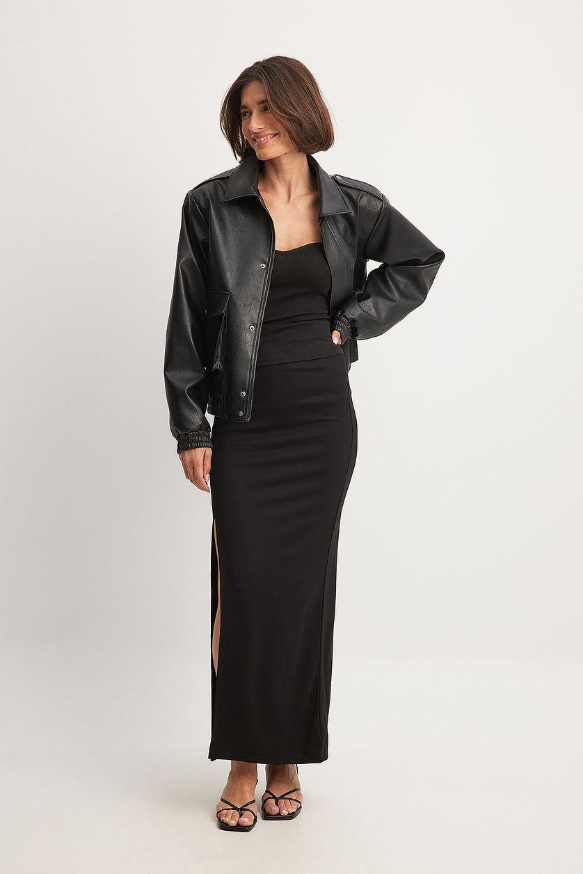 Slit Detail Maxi Skirt Product Image