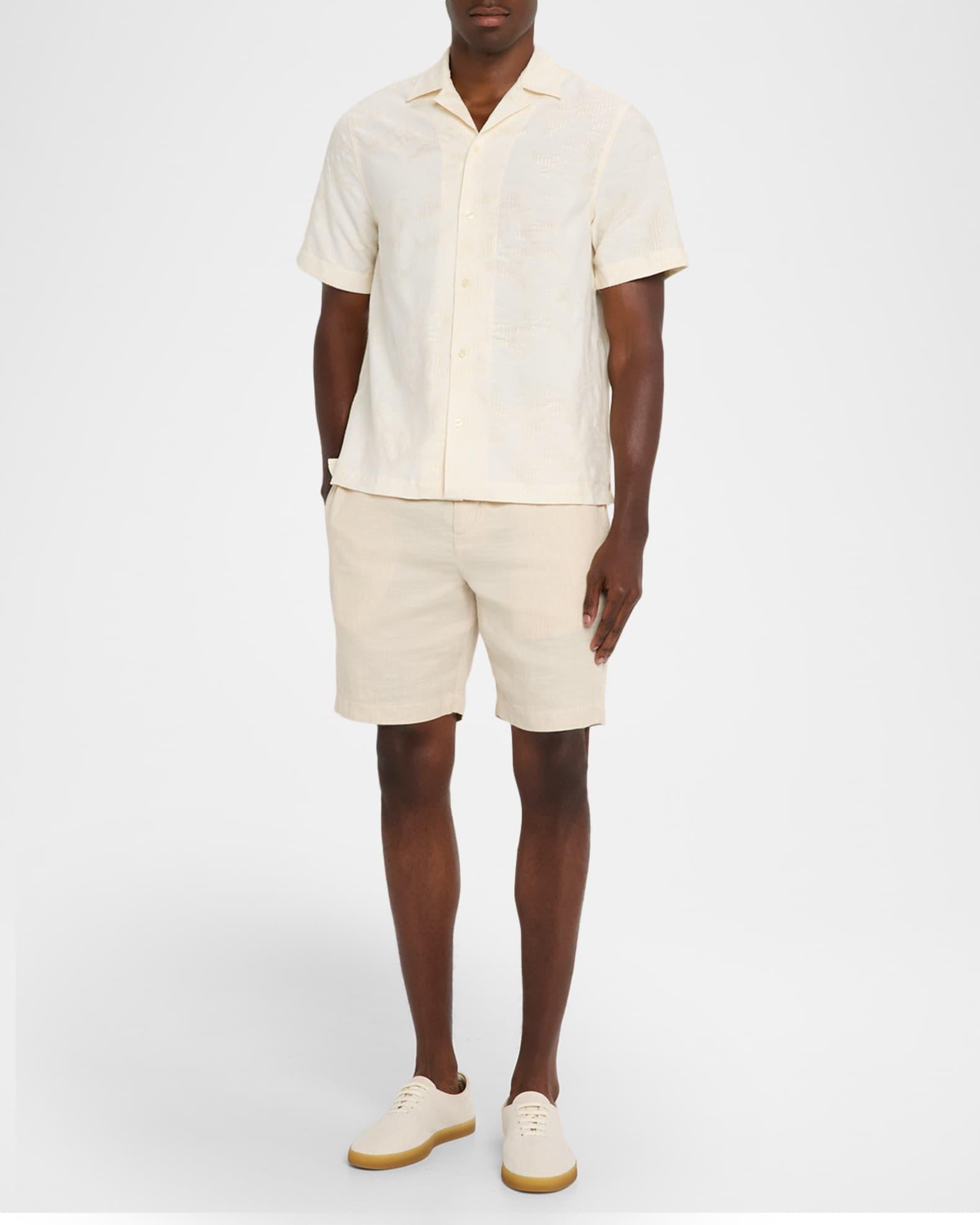 Men's Franca Raffia Jacquard Camp Shirt Product Image