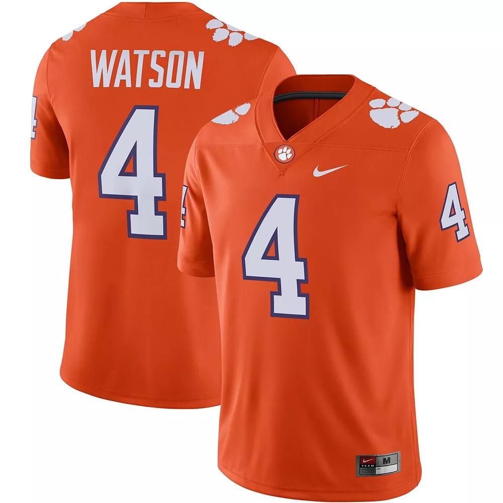 Men's Nike Deshaun Watson Orange Clemson Tigers Alumni Player Game Jersey, Size: 2XL Product Image