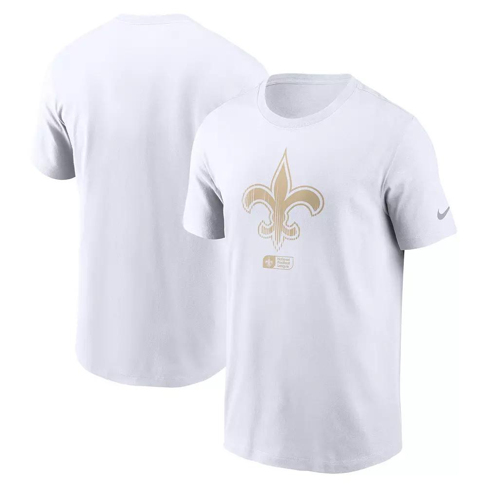 Men's Nike White New Orleans Saints Faded Essential T-Shirt,  Product Image