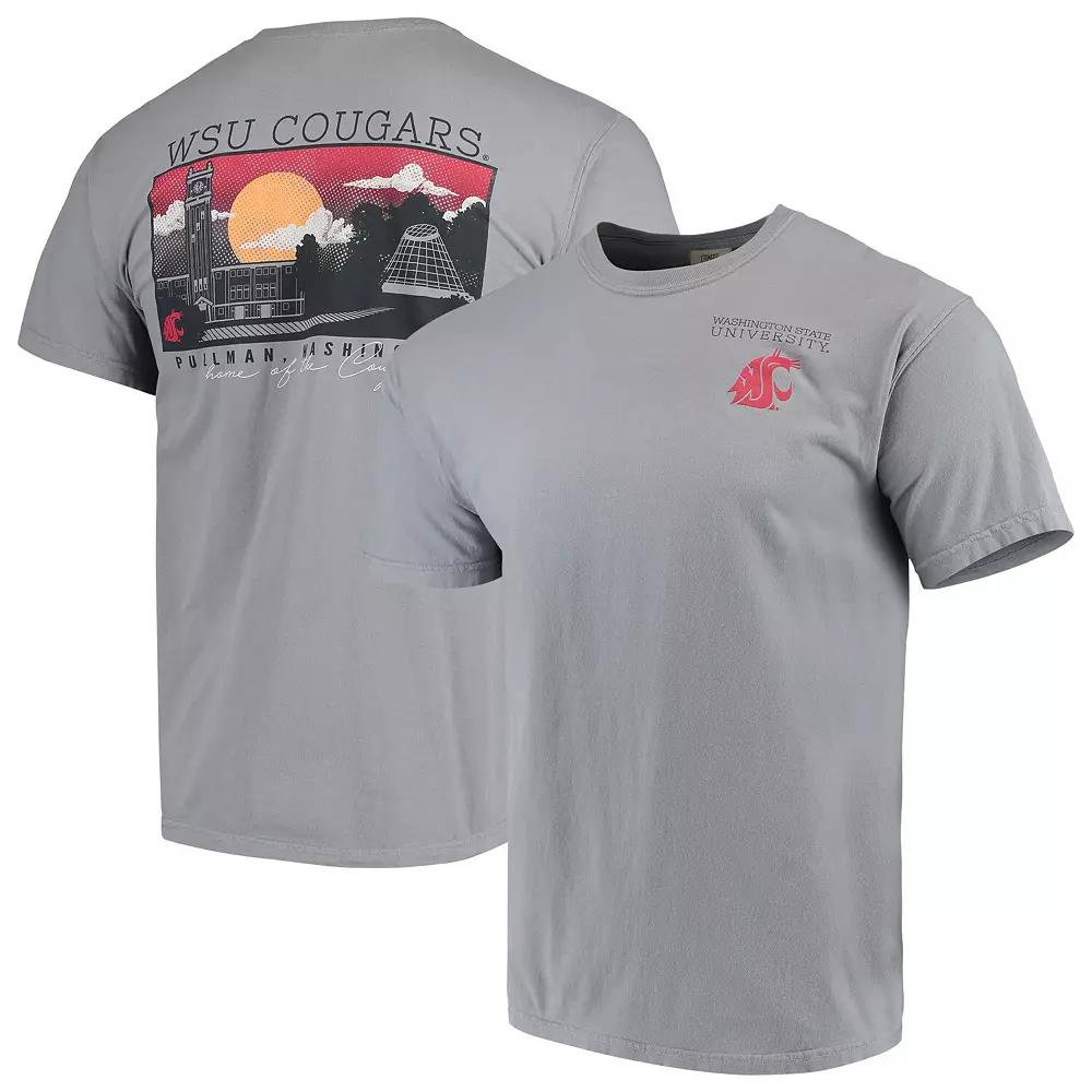 Men's Gray Washington State Cougars Team Comfort Colors Campus Scenery T-Shirt,  Product Image