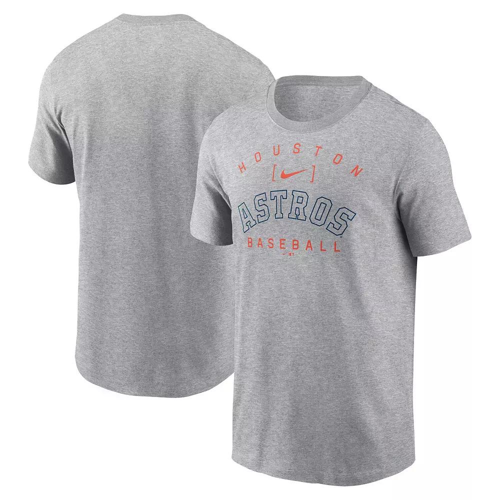 Men's Nike Heather Gray Houston Astros Home Team Athletic Arch T-Shirt,  Product Image