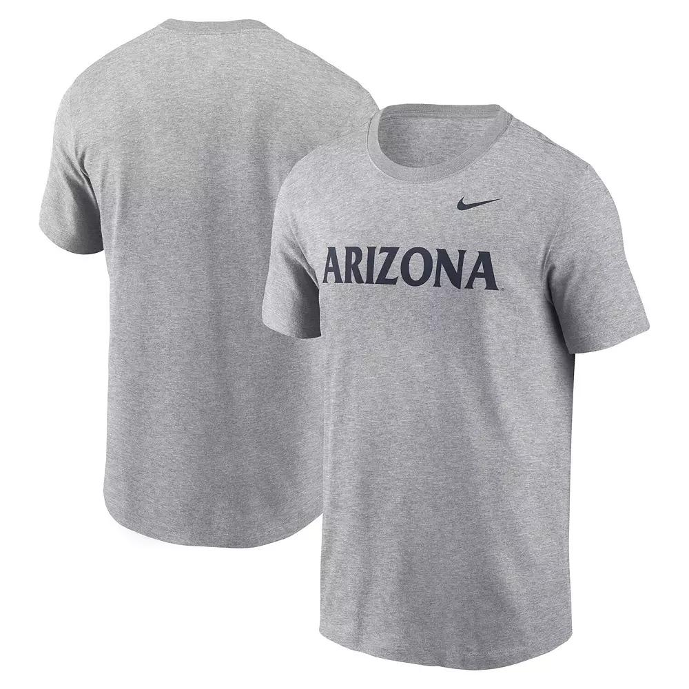 Men's Nike Heather Gray Arizona Wildcats Primetime Wordmark T-Shirt,  Product Image