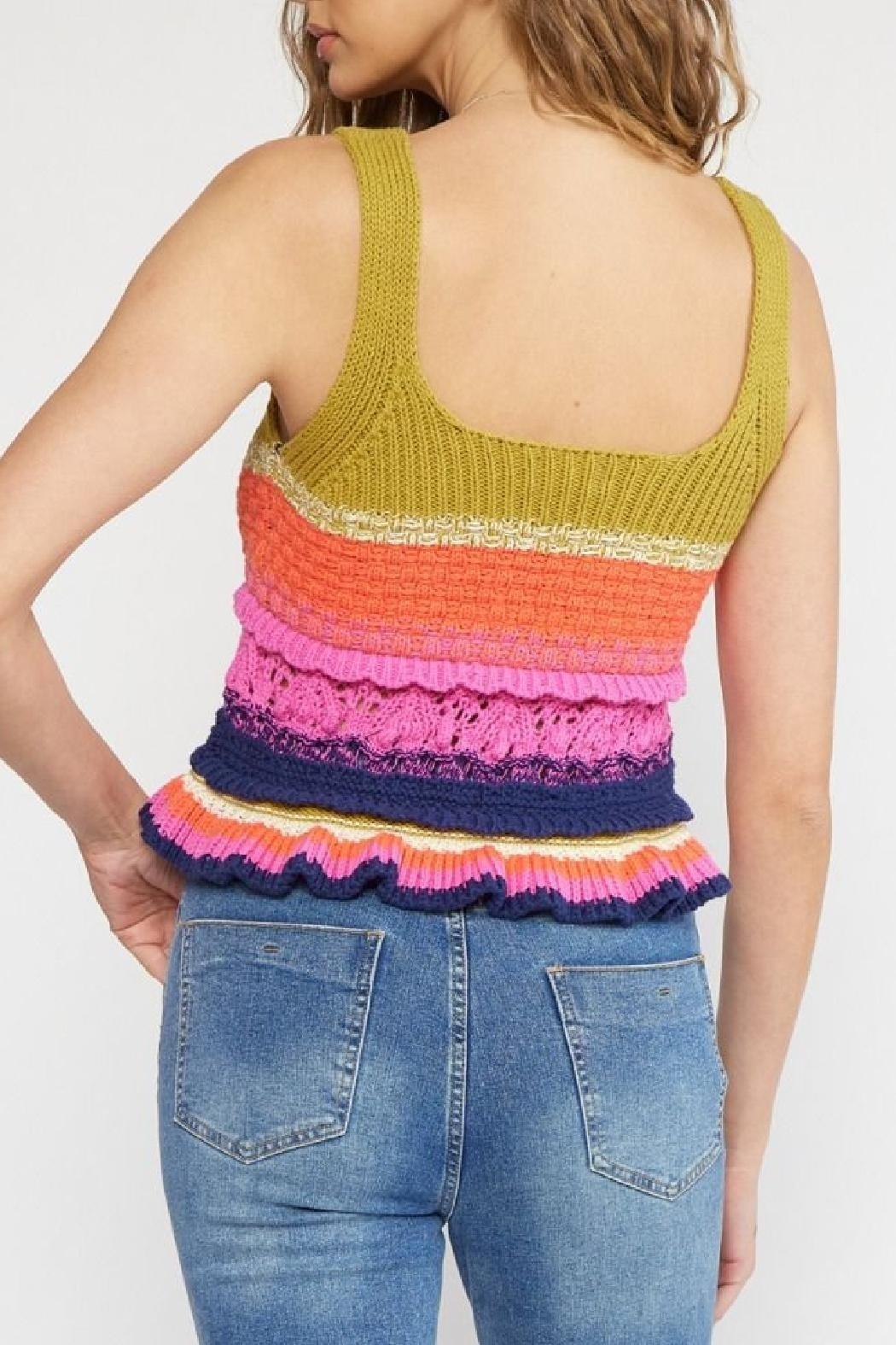 Crochet Peplum Top Product Image