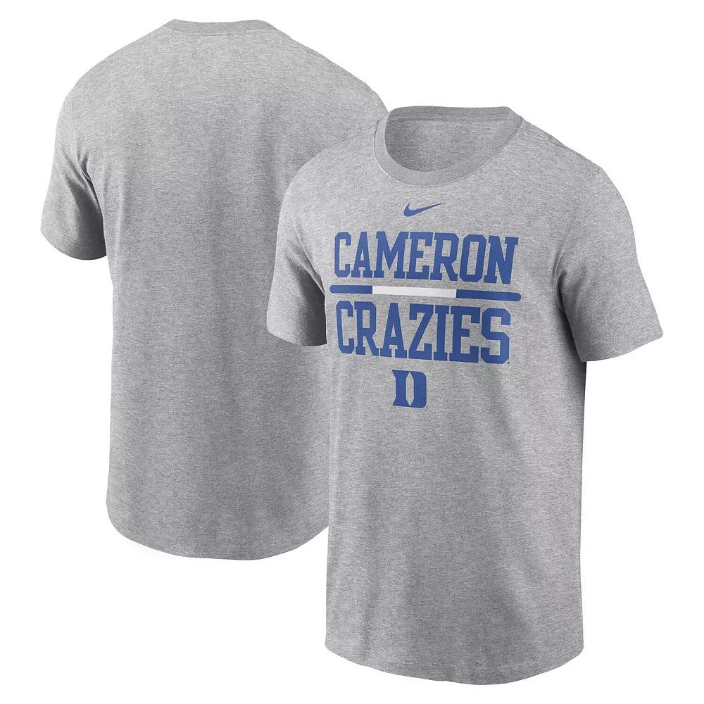 Men's Nike Heather Gray Duke Blue Devils DNA Lockup T-Shirt, Size: 2XL, Grey Product Image