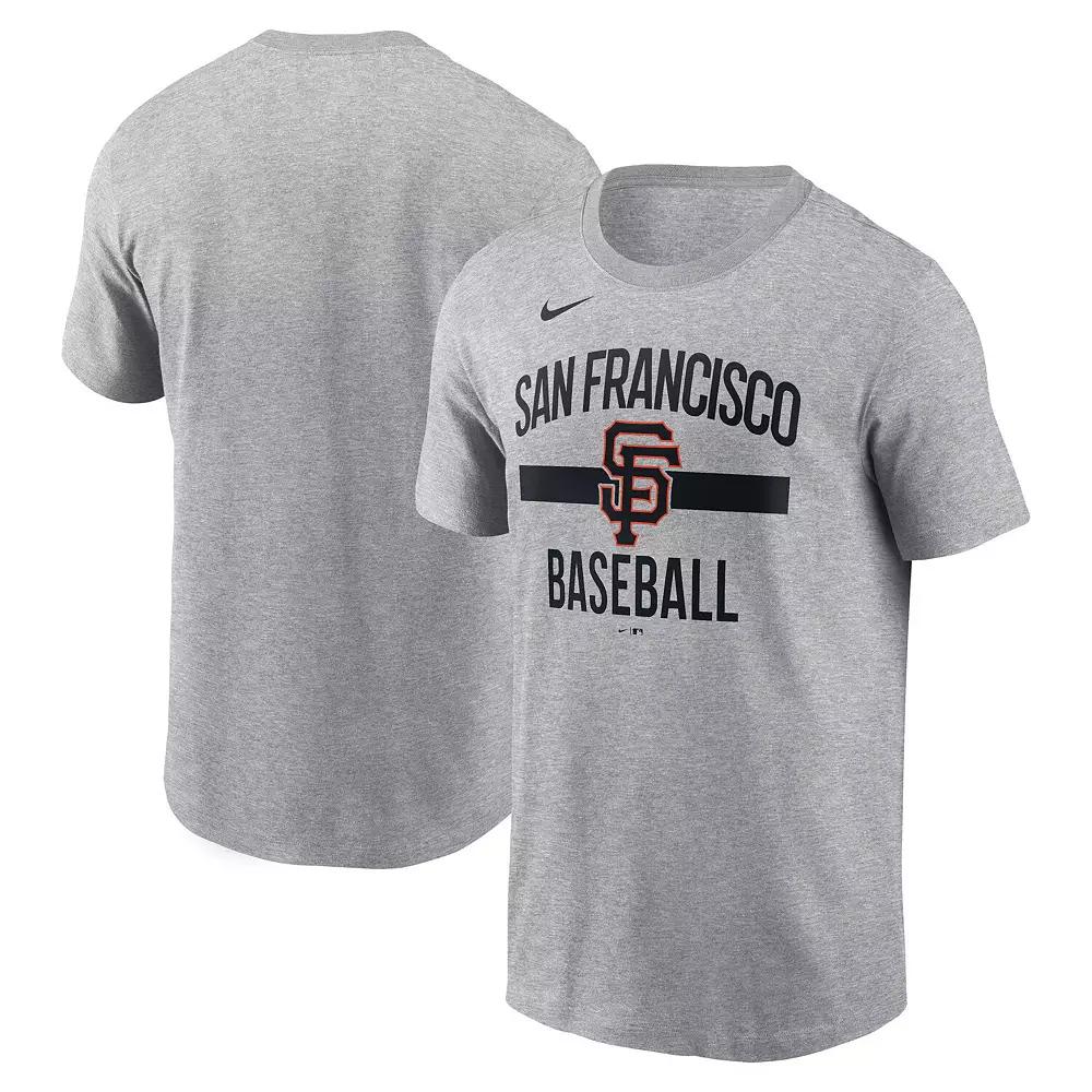 Men's Nike Heather Gray San Francisco Giants Arched T-Shirt,  Product Image