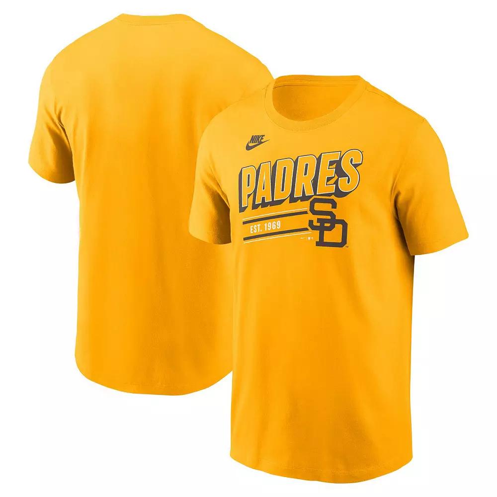 Men's Nike Gold San Diego Padres Cooperstown Collection Retro T-Shirt,  Product Image