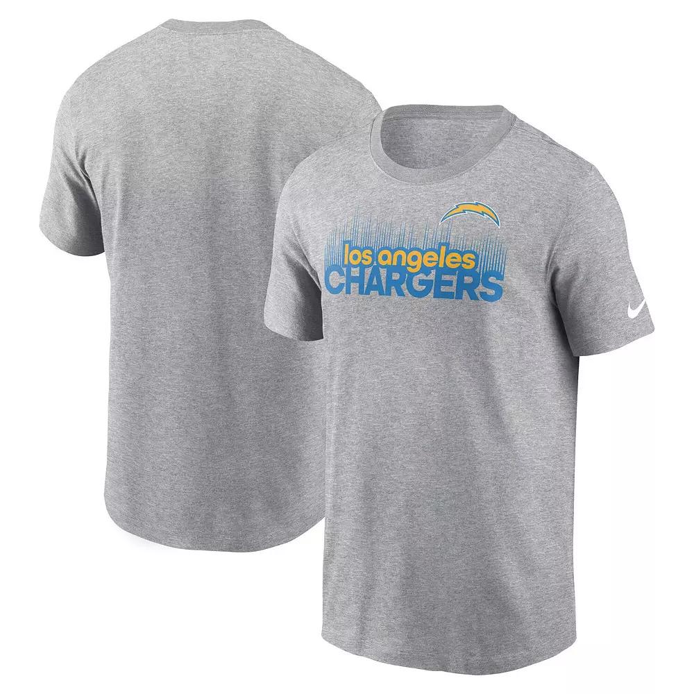 Men's Nike Heather Gray Los Angeles Chargers Local Essential T-Shirt,  Product Image