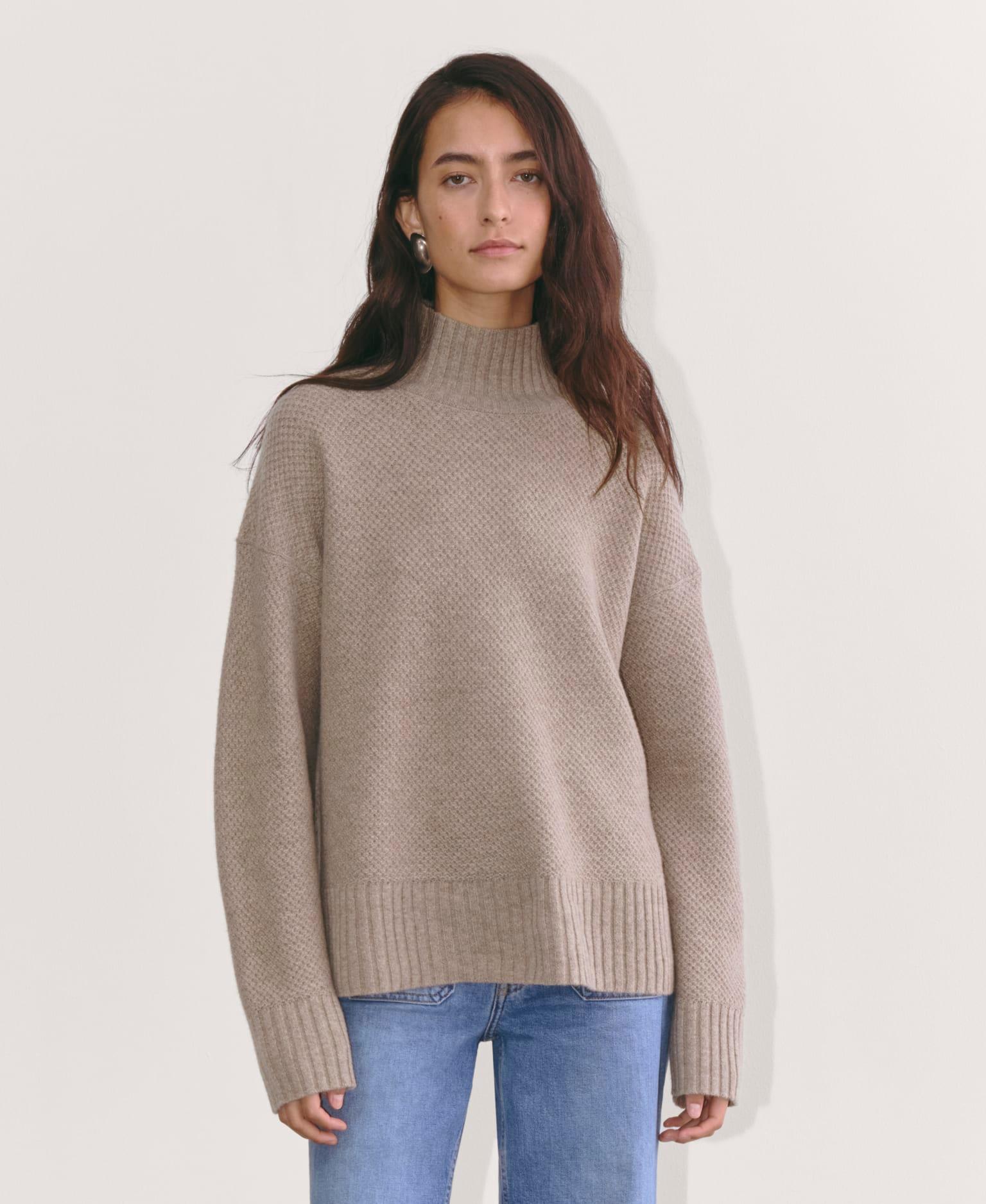 Womens Honeycomb Funnel Neck in Wool Cashmere Sweater by Everlane Product Image