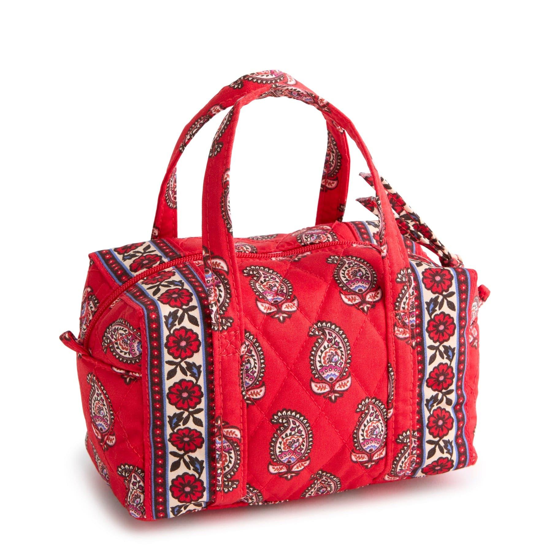 Vera Bradley Mini Original Duffel Crossbody Bags Women in Flowering Paisley Goji Berry Product Image