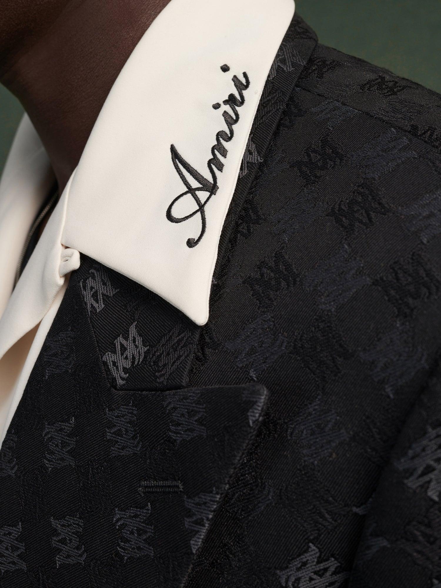 MA QUAD JACQUARD SINGLE-BREASTED BLAZER - Black Male Product Image