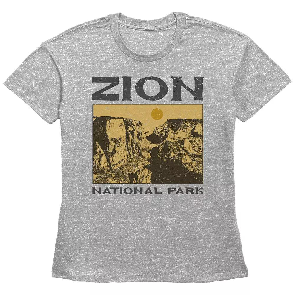 Women's Fifth Sun Zion National Park Landscape Short Sleeve Graphic Tee, Girl's,  Product Image