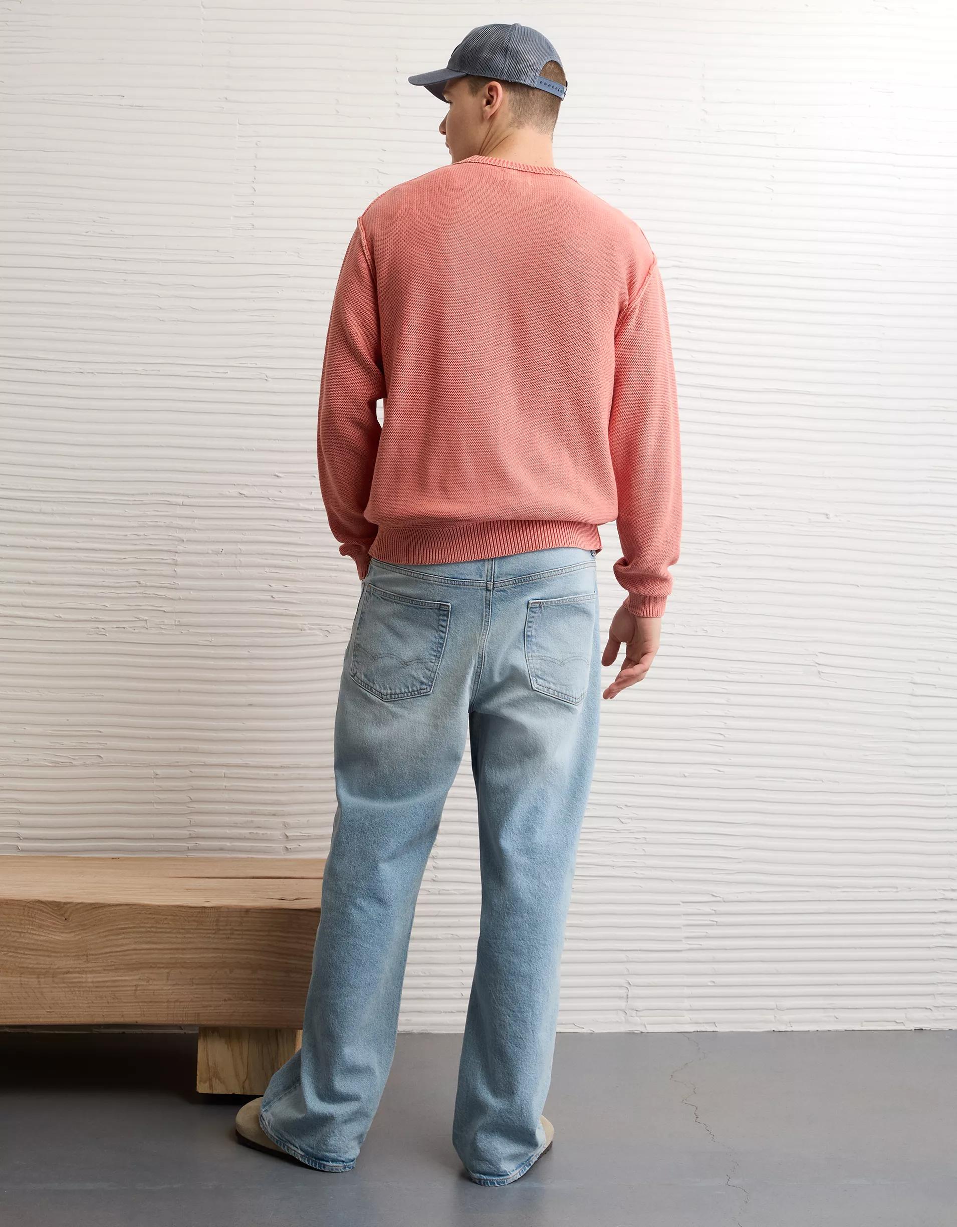 AE Washed Reverse Sweater Product Image