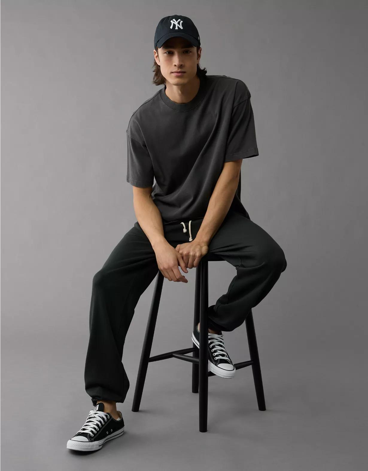 AE Boxy Sueded Jersey T-Shirt Product Image