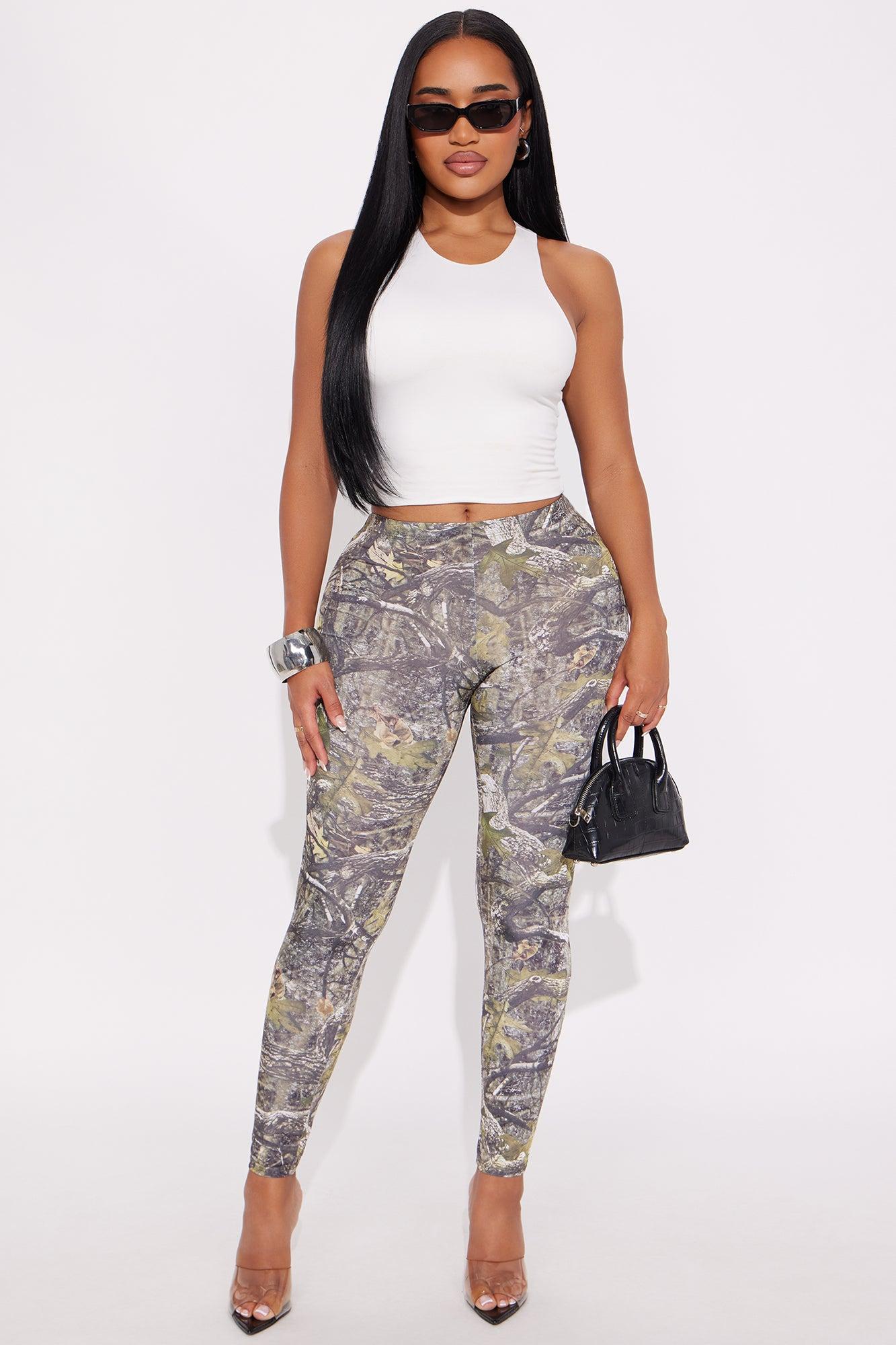 Nowhere In Sight High Rise Camo Legging - Camouflage Female Product Image