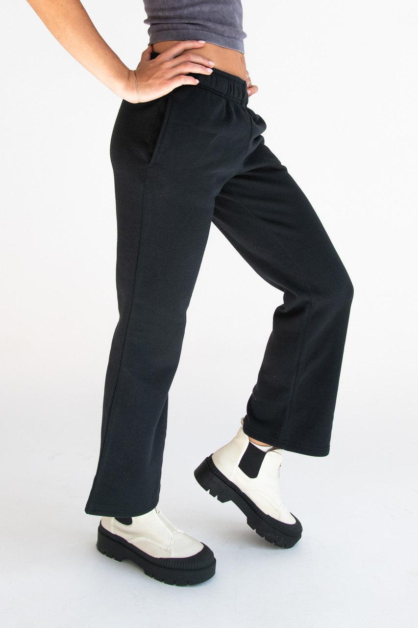 Black Bootcut Sweatpants Product Image