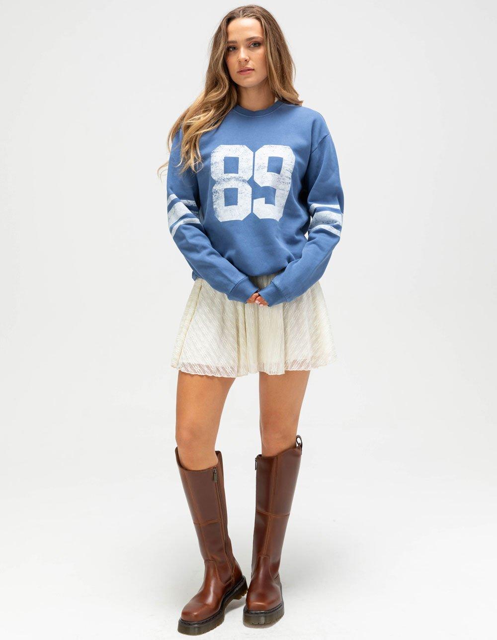 RSQ Womens 89 Crewneck Sweatshirt - NAVY Product Image