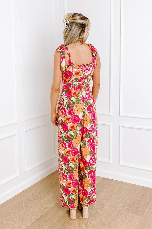 Flower Bomb Linen Jumpsuit Product Image