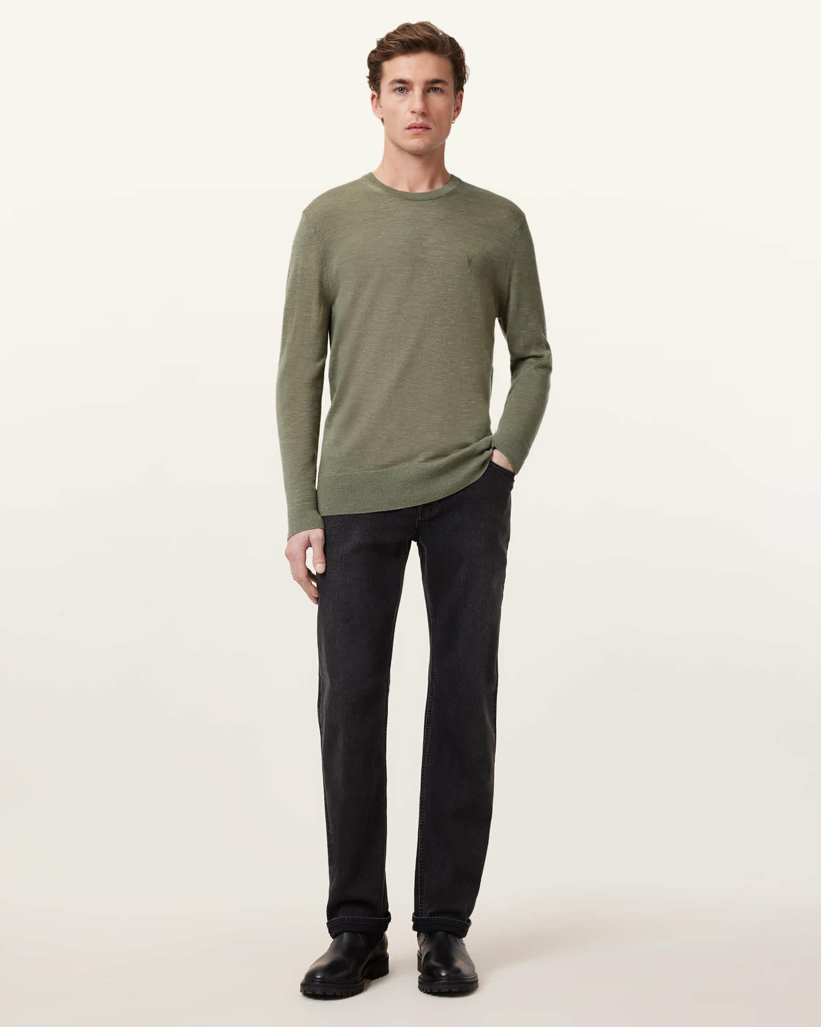 Mode Merino Crew Neck Ramskull Sweater Product Image