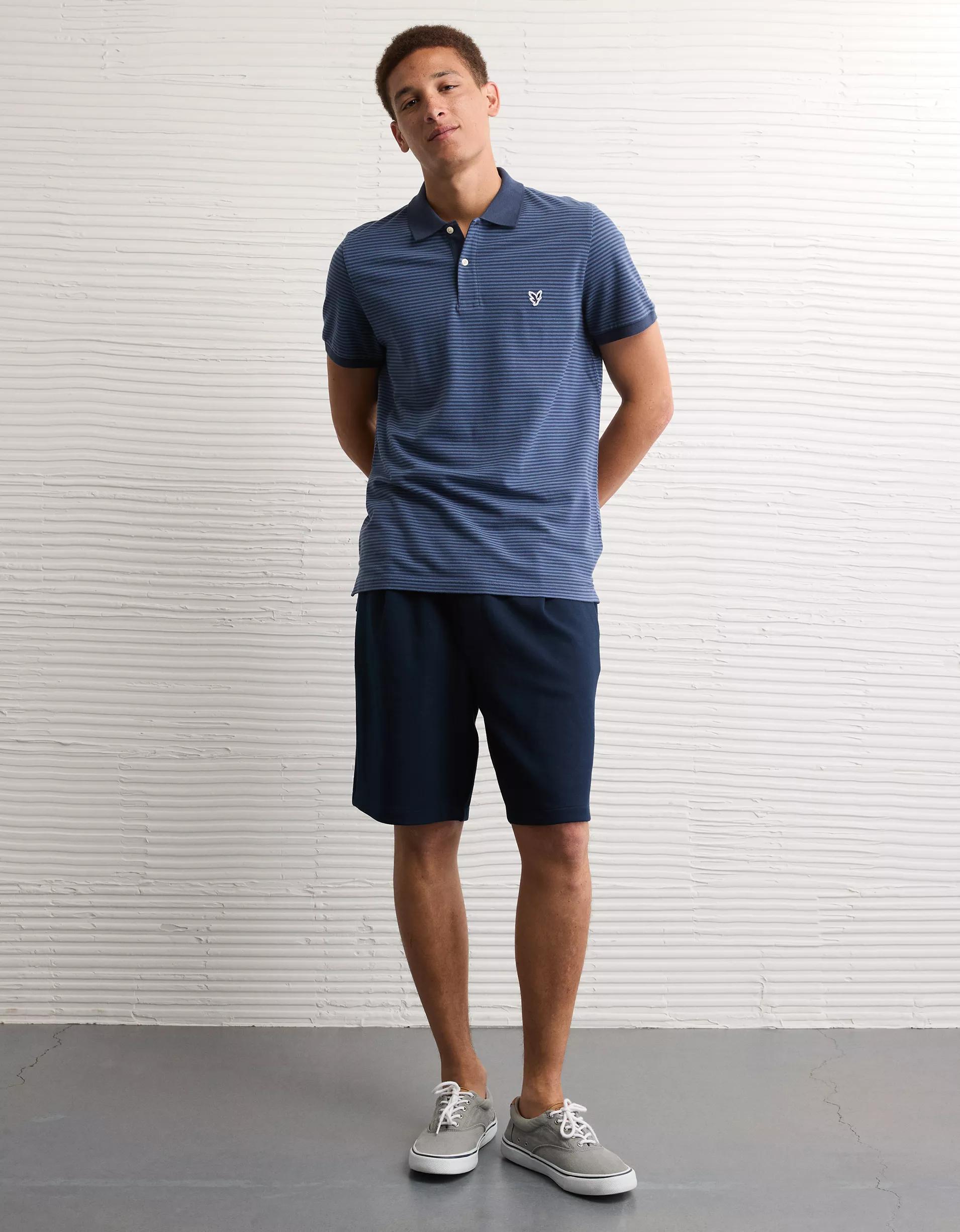 AE Lived-In Slim Fit Pique Polo Shirt Product Image