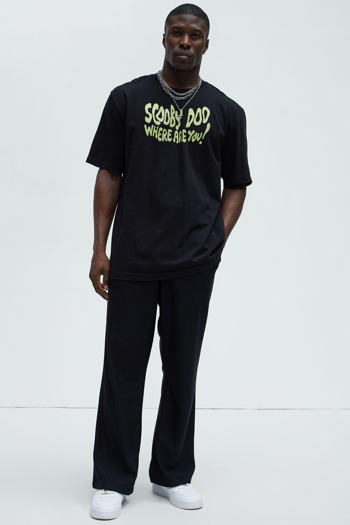 Scooby Doo Where Are You Oversized Short Sleeve Tee - Black Product Image