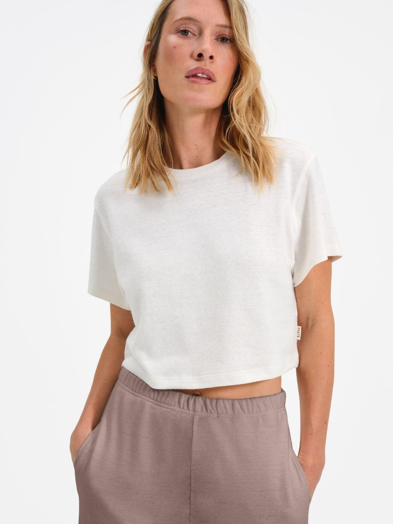 Regenerative Hemp Relaxed Crop Tee Female Product Image