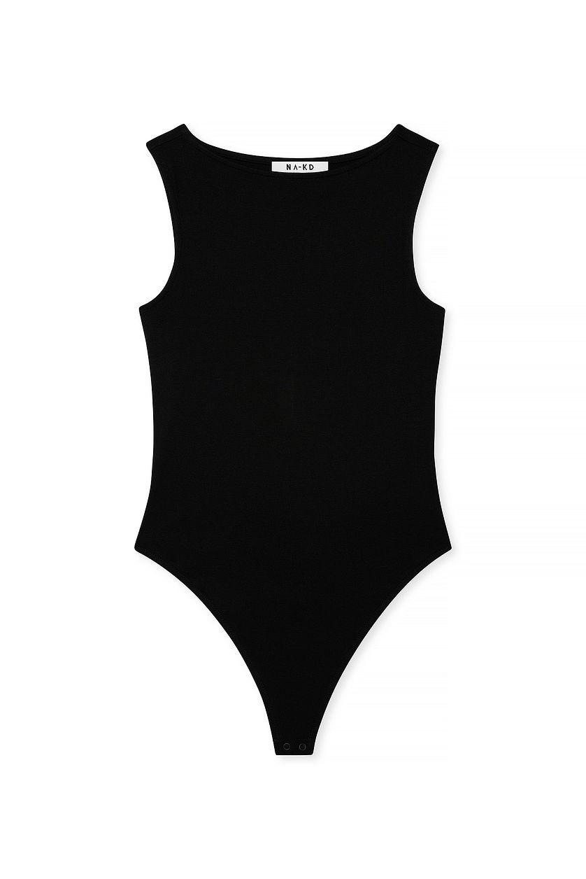 Soft Line Boat Neck Sleeveless Body Product Image