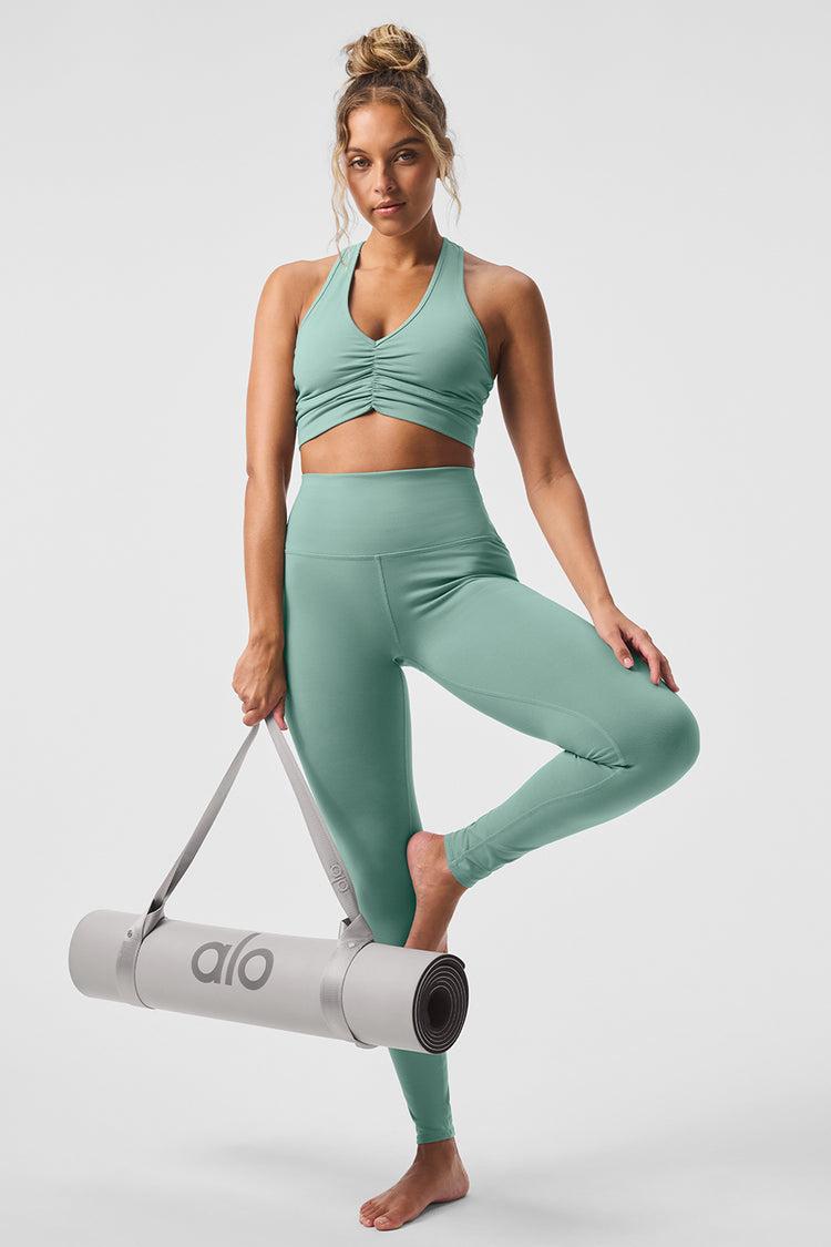 High-Waist Airbrush Legging - Botanical Green Product Image