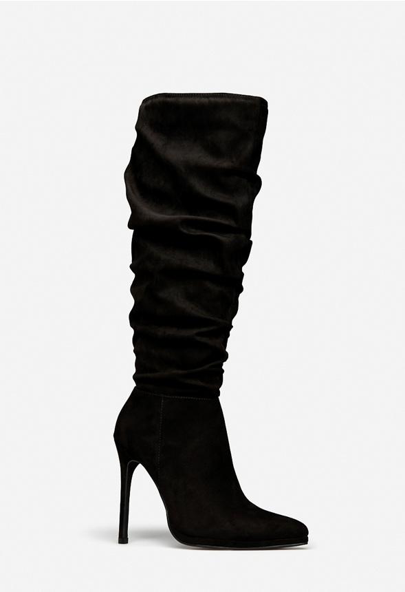 JustFab Margaux Platform Loafer Pump Womens Black/ White Size 8.5 Product Image