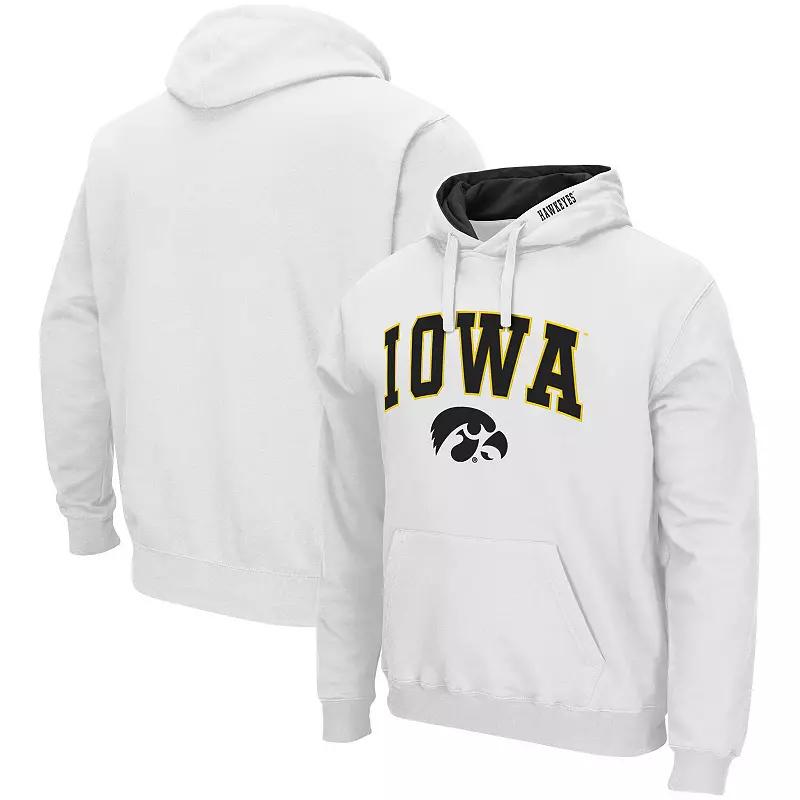 Men's Colosseum White Washington State Cougars Arch & Logo 3.0 Pullover Hoodie,  Product Image